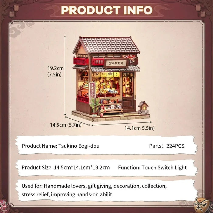 Tsukino Eogi Hall – DIY book nook kit, HiNooki (image 7)