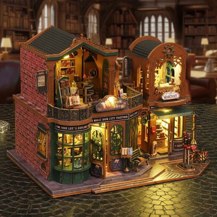 Twilight Bookstore – DIY miniature house kit, HiNooki (image 3)