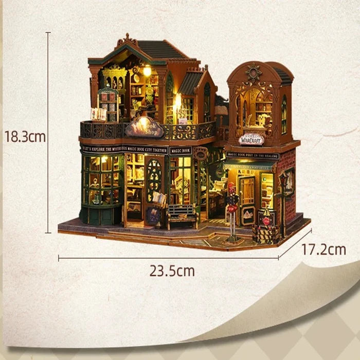Twilight Bookstore – DIY miniature house kit, HiNooki (image 5)