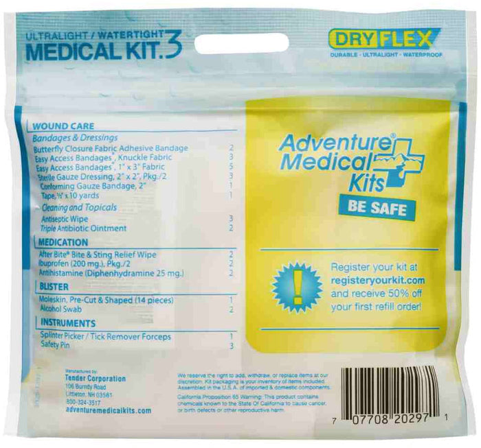 Ultralight Watertight .3 First Aid Kit