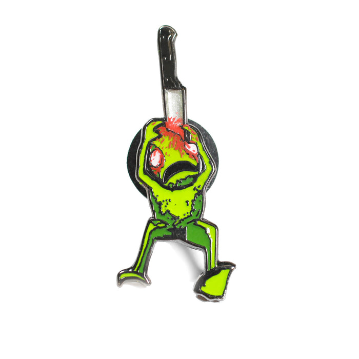 Vintage 2000's Alien Workshop Stabbing Frog Enamel Pin