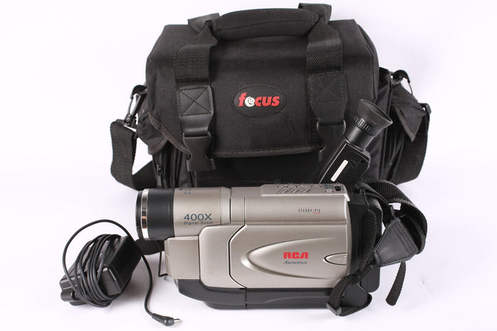 Vintage 90s RCA Steady Pix VHS-C Video Camera Bundle Works