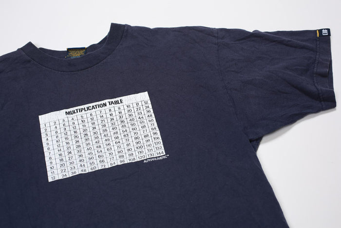 Vintage Alphanumeric Periodic Table Tee Navy M
