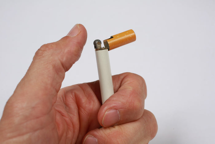 Vintage Cigarette Shaped Novelty Refillable Butane Lighter