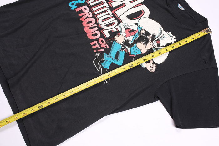 Vintage Cowboy Attitude Tee Black M