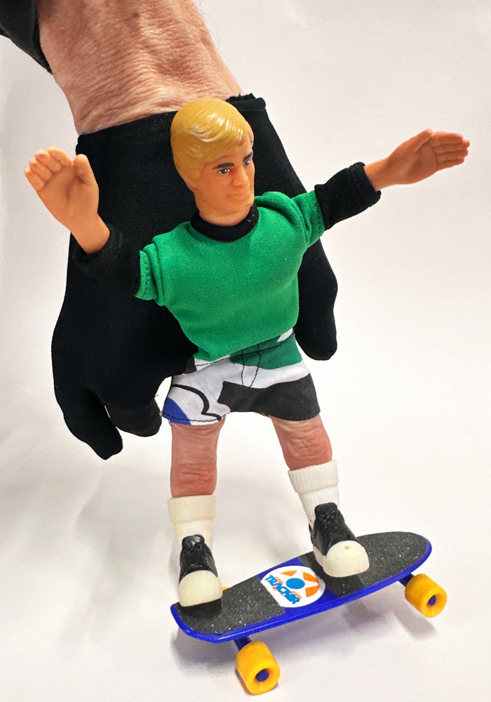 Vintage Fingerboard Skateboarder Toy Mattel 1986