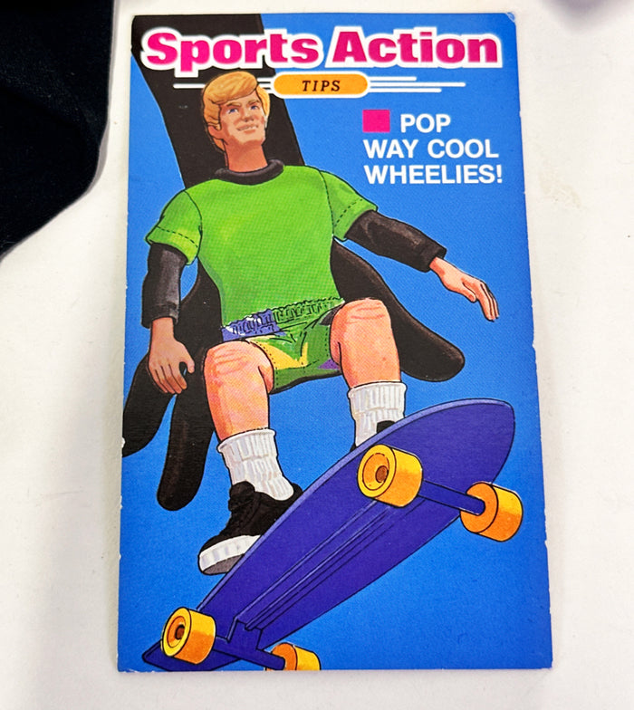 Vintage Fingerboard Skateboarder Toy Mattel 1986