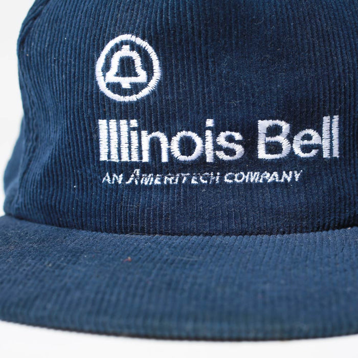 Vintage Illinois Bell Telephone Corduroy Snapback Hat