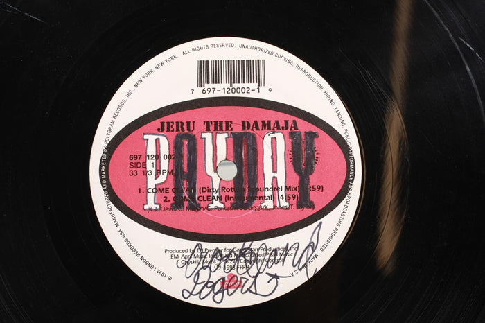 Vintage Jeru The Damaga "Come Clean" Vinyl LP Single 1993