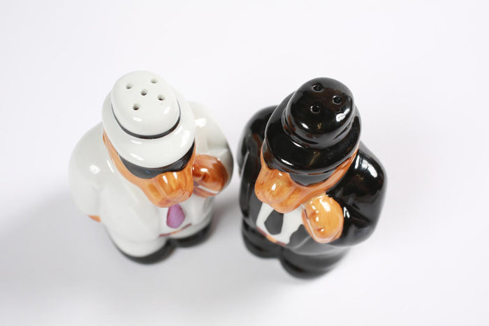 Vintage Joe Cool Camel Cigarettes Ceramic Salt & Pepper Shakers