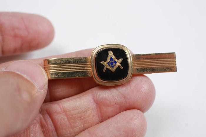 Vintage Masonic Tie Clip or Money Clip