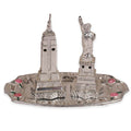 Vintage New York City Souvenir Salt & Pepper Shakers With Plate Japan