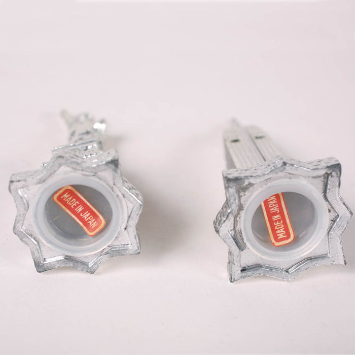 Vintage New York City Souvenir Salt & Pepper Shakers With Plate Japan