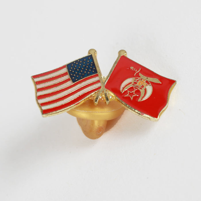 Vintage Shriners Flag Enamel Pin