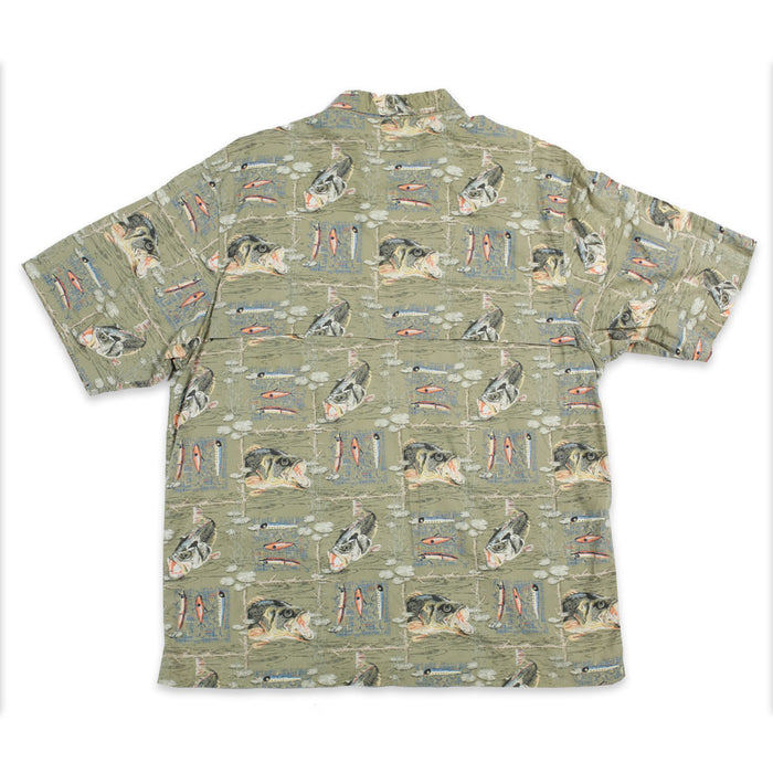 Vintage Whitetails Button-Up Fishing Shirt L