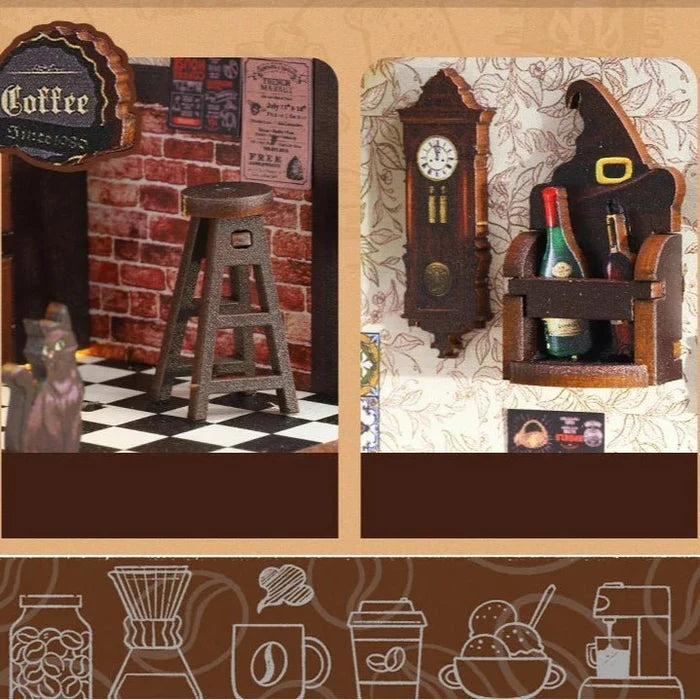Witch’s Coffee Den – DIY book nook kit, HiNooki (image 6)