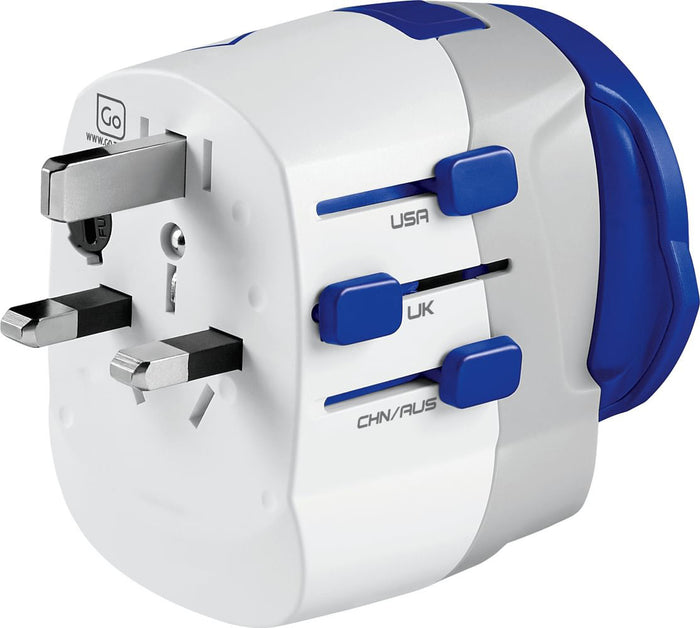 Worldwide Adaptor with USB-A and USB-C Ports