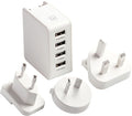 Worldwide USB Charger with 4 USB Ports
